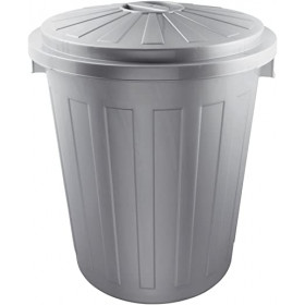 Achat _ Poubelle avec couvercle - Plastique Robuste - 50L