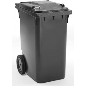 Vente_ Poubelle 180L mobile en plastique dur.