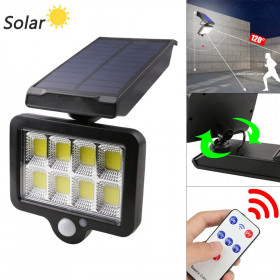 Projecteur de jardin solaire alimenté applique murale