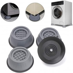 4 pièces Support de machine à laver antibruit, anti-vibrations pour laveuse et sécheuse