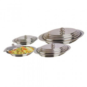 Ensemble de Bols Nickel – 4 Pièces 38 cm, 48 cm, 58 cm et 68 cm