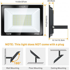 Projecteur LED 150W, IP65