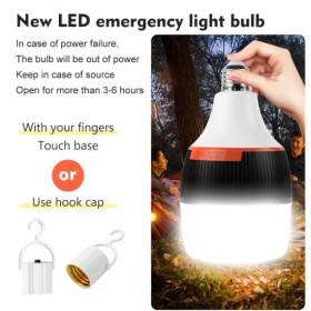 Ampoule de secours haute puissance détachable avec base