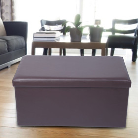 Tabouret Siège Banc Pouf Coffre de Rangement Pliant
