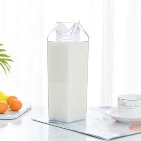 Bouteille d'eau Claire Réutilisable,Bouteilles de Jus,Transparent