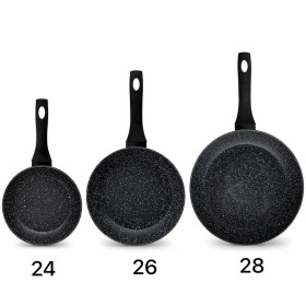 Set de 3 poêles à revêtement en granit