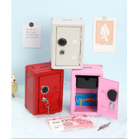 Achat _ Mini Coffre-fort en métal, caisse de rangement pour bijoux, caisse d'épargne secrète 15x12x8cm