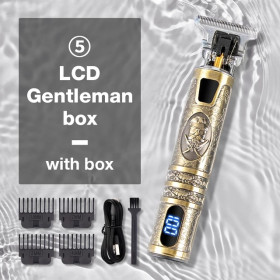 Tondeuse à Cheveux pour Hommes, Rétro électrique sans Fil Zero Gapped Petite Tondeuse USB Rechargeable Léger