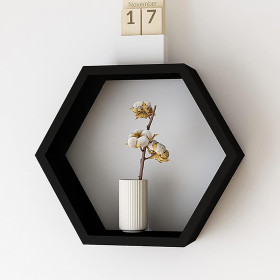 Mural étagères Flottant Hexagonal