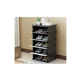 Meuble à chaussures en plastique amovible, montage