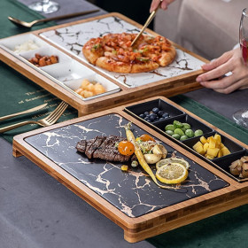 Plateau de Service de Viande Plateau de Service réutilisable pour la Cuisine