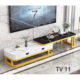 Table Basse En Verre Marbré , Design Moderne Et Minimaliste, Idéal Pour Un Salon