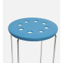 Tabouret de chaise rond en plastique type en fer
