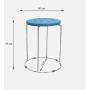 Tabouret de chaise rond en plastique type en fer