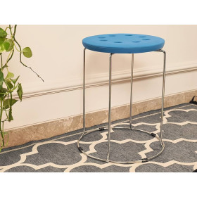 Tabouret de chaise rond en plastique type en fer