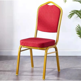 Chaise VIP en rouge doré