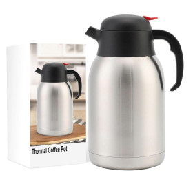 Thermos Isotherme Inox à chaud -2Litres - Inox 24/24