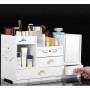 BOÎTE À COSMÉTIQUES EN BOIS ET PLASTIQUE