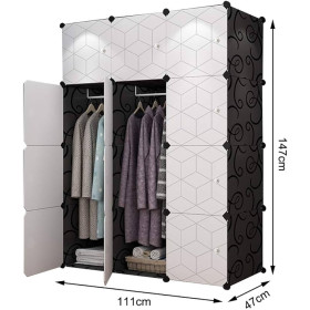 Armoire Modulaire pour Gain de Place Organisateur de Rangement Idéal