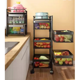 étagère de rangement pour légumes et fruits,  avec 5 niveaux