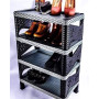 Rangement chaussure 4 étagères en plastique