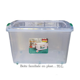 Grande boite plastique de rangement 70 litres
