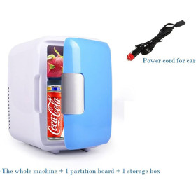 Petit Réfrigérateur Cosmétique 4L Pour voiture, Mini Frigo Silencieux avec Miroir Éclairé,