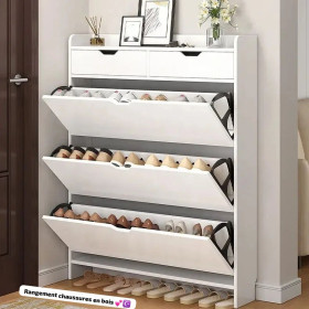 Rangement chaussure en bois - Armoire - Étagère de rangement LIVRAISON Et Montage Gratuite a Dakar