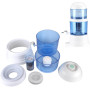 Distributeur d'eau avec réservoir, 16L, système Purificateur Eau avec Un purificateur d'eau, Blanc/Bleu