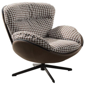 Fauteuil de relaxation de luxe pivotant en marbre expresso