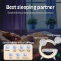 Lampe LED Intelligente, Horloge, Charge Rapide Sans Fil, Haut Parleur Bluetooth