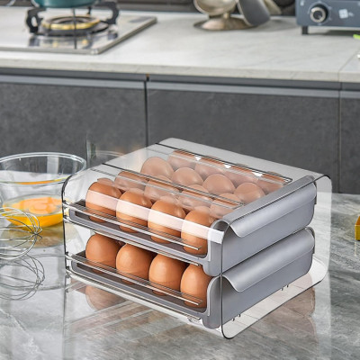 Distributeur D'œufs Pour Réfrigérateur, Support À Œufs Empilable