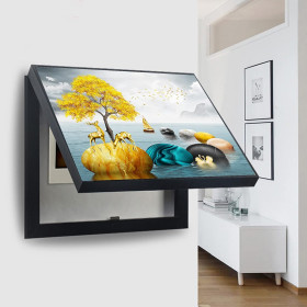 Boîte de distribution for cacher les peintures, peinture décorative