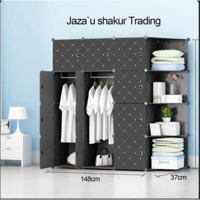 Armoire en plastique 3 battants + Angle