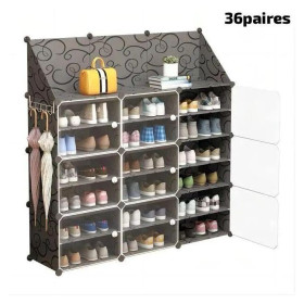 Rangement de chaussures 36 paires