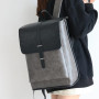 Sac à dos pour ordinateur portable en simili cuir Marron
