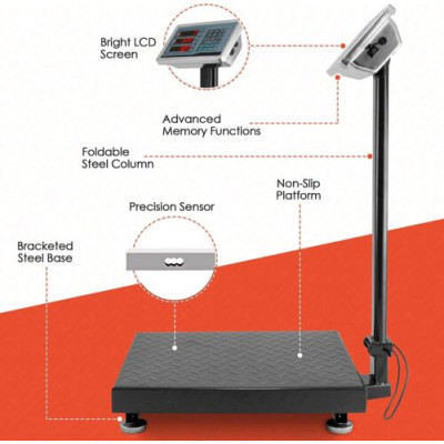 Balance Electronique Pliable avec Plateforme Numérique Capacite de 150KG