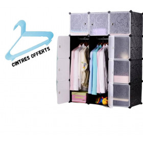 ACHAT Pack armoire 3 battants en plastique avec cintres offert