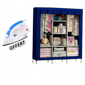 ACHAT Pack armoire 3 battants en tissus avec fer a repasser offert