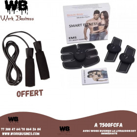 Achat _ EMS Ceinture abdominale,Appareil Abdominal plus corde a sauter offert