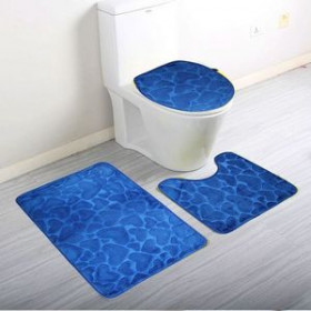 Achat _ tapis de Bain et Contour WC 3 Set Antidérapant Salle de Bain