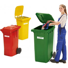 Achat _ Poubelle 240L mobile en plastique dur.