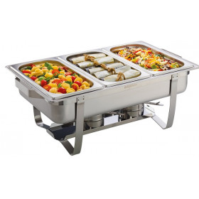 Achat _ Chafing Dish - Chauffe-Plats avec Bac à Eau Couvercle en Acier Inoxydable 11 Litres